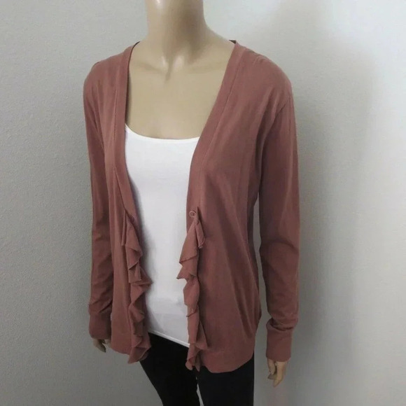 J. Crew Ruffle Cardigan Size XS Sweater - Picture 2 of 4